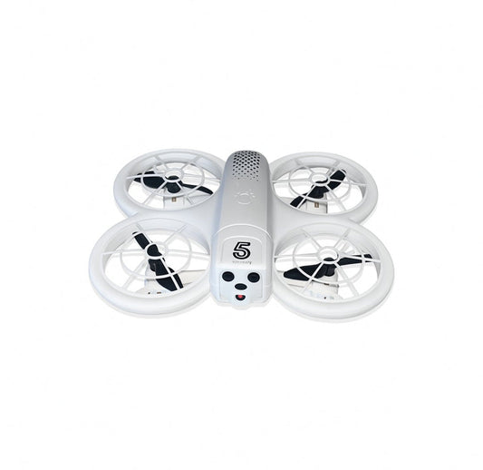 Starter Toy Drone - Dual Cameras, Wi-Fi FPV, Prop Guards (White)